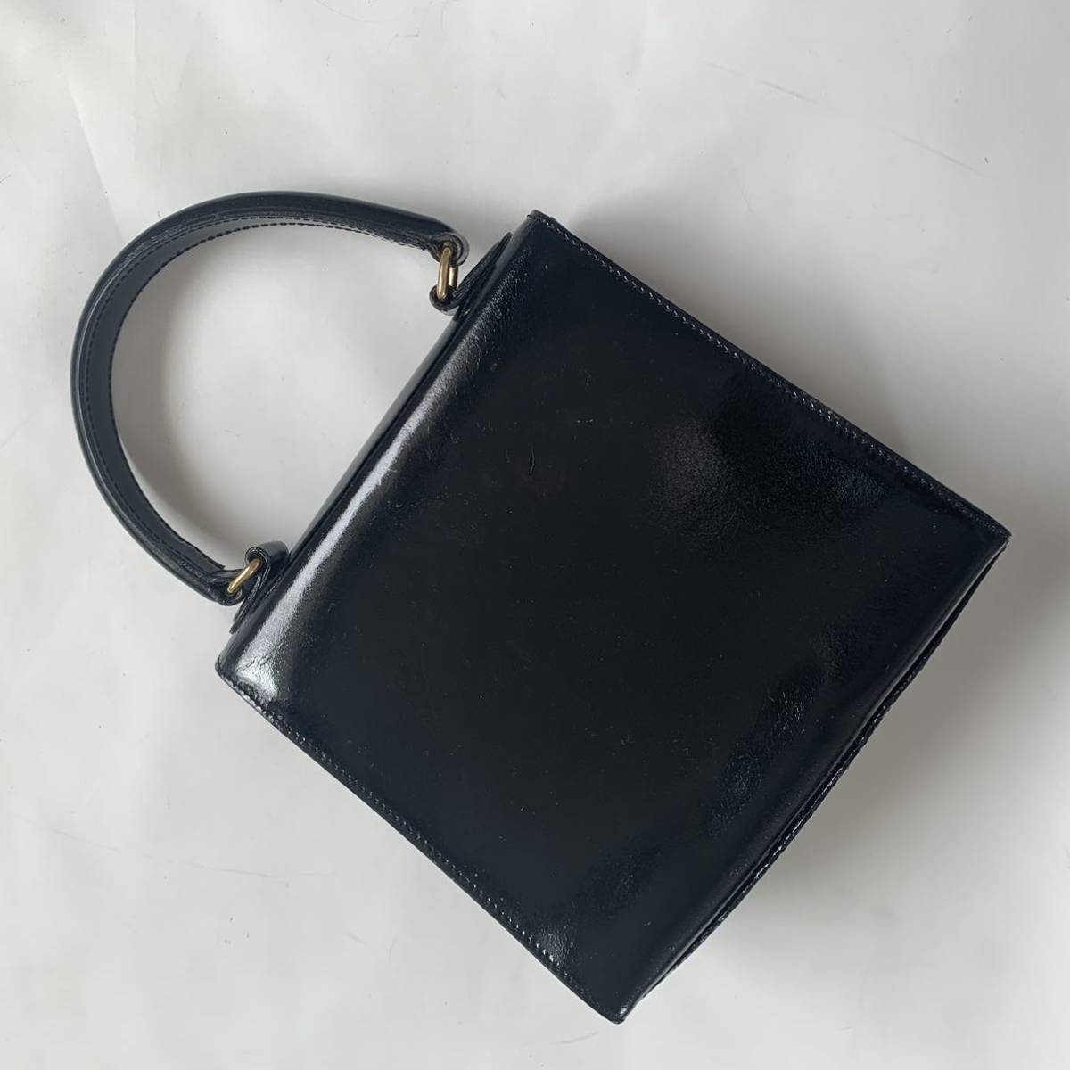 送料無料】celine セリーヌ 2way パテントレザー ショルダーバッグ