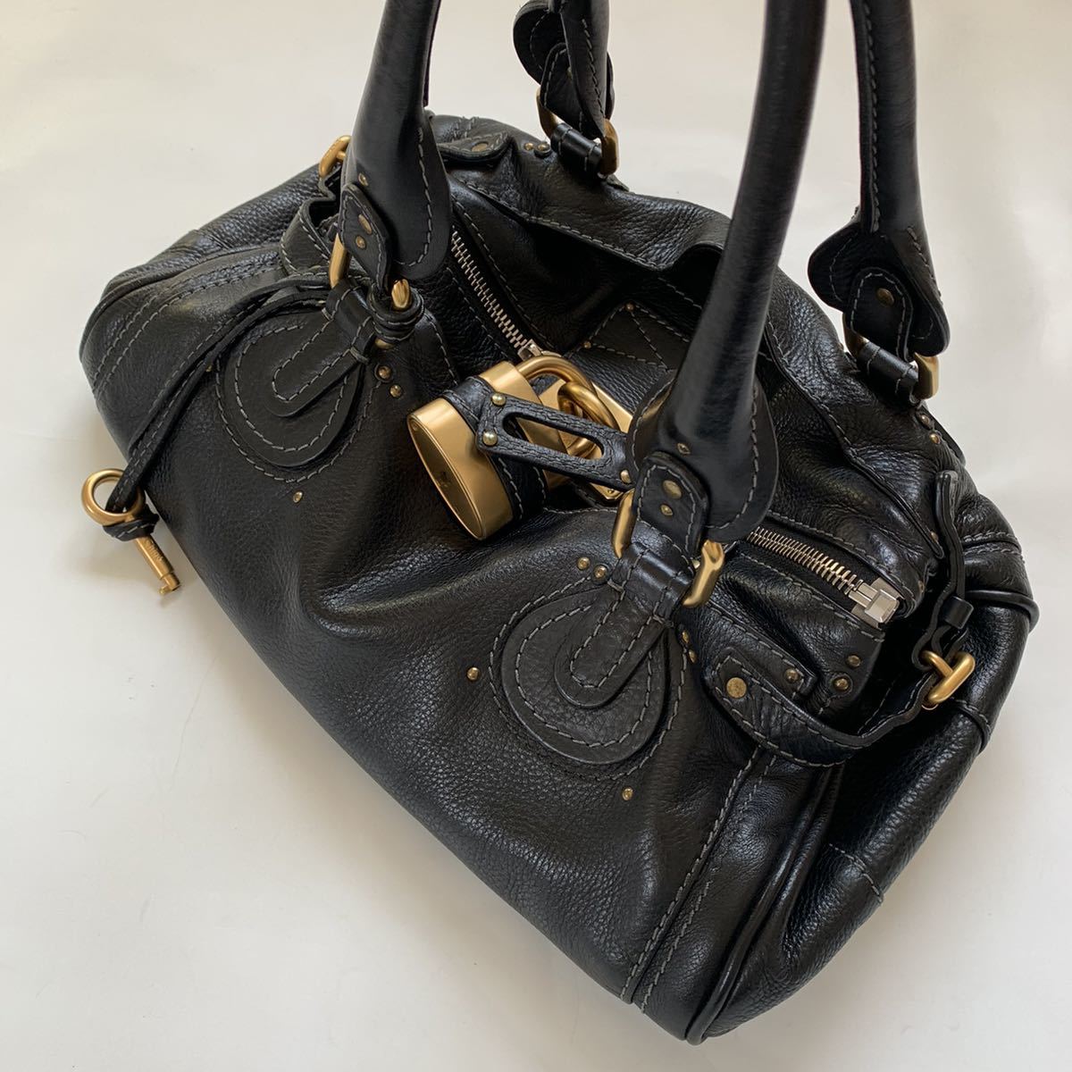 Chloe クロエ パディントン 南京錠 鍵 トートバッグ Chloe クロエ パディントン 南京錠 鍵 トートバッグ