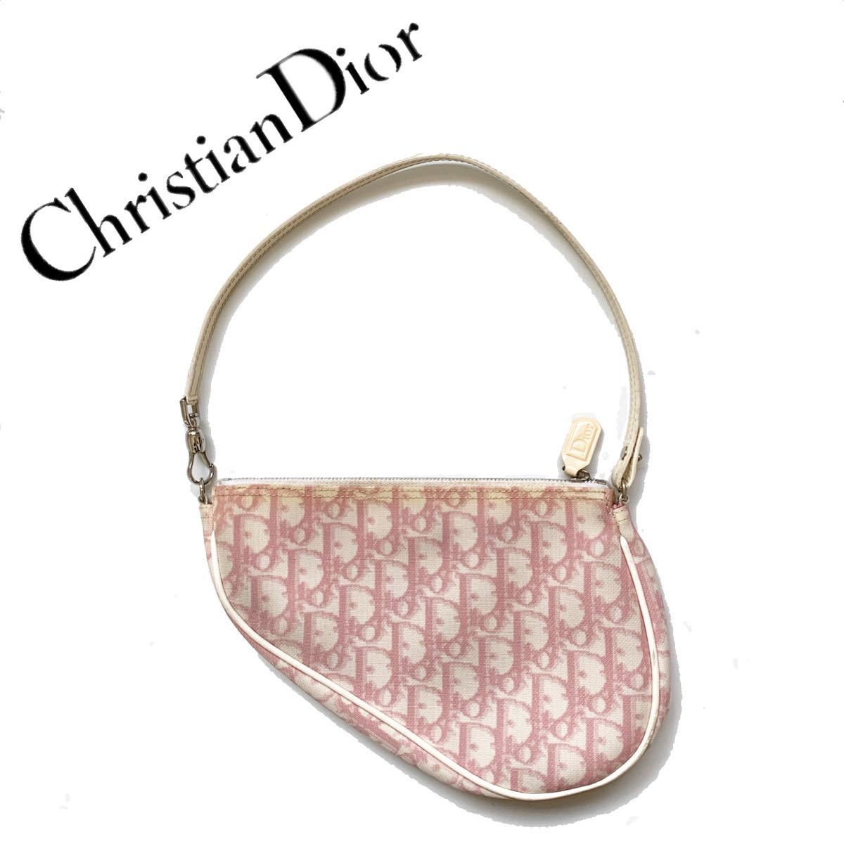 特別プライス Christian Dior クリスチャンディオール ピンクホワイト