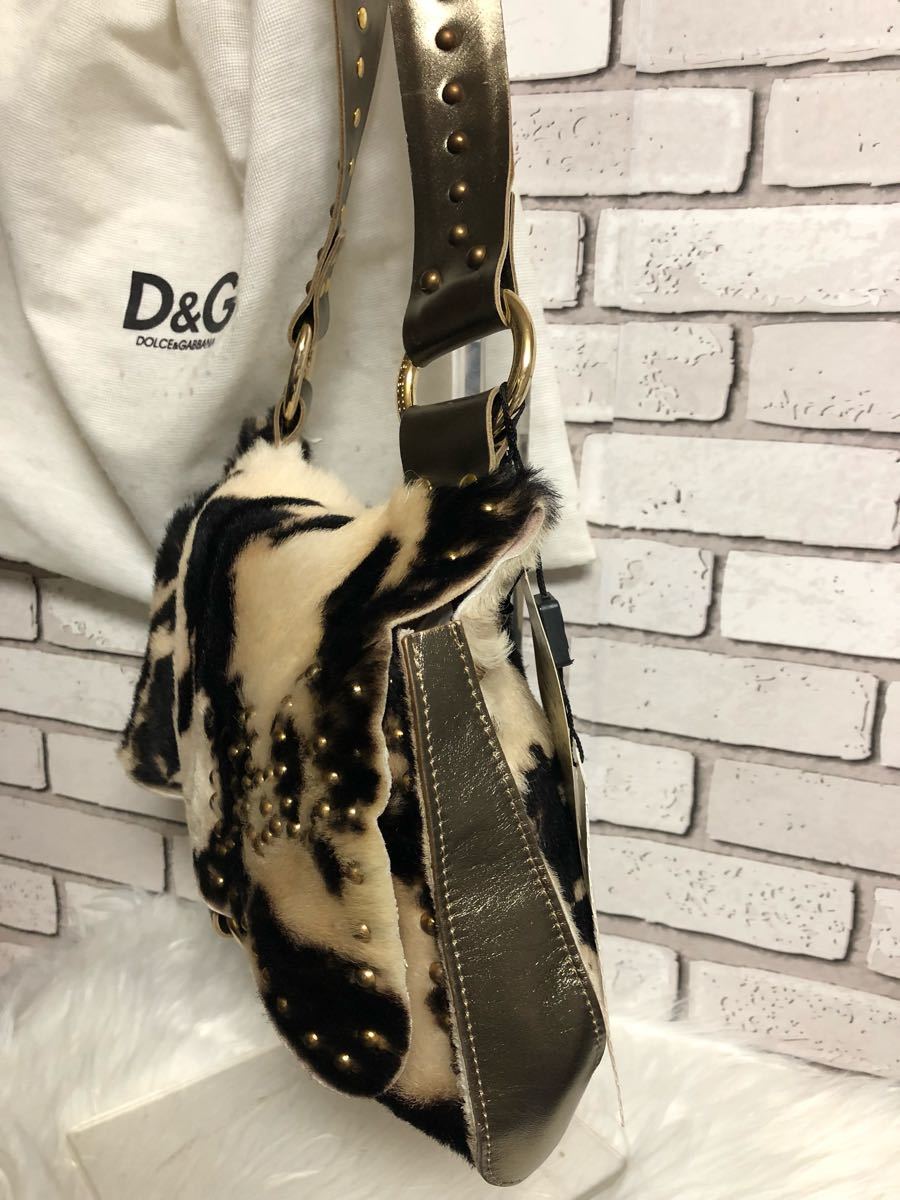タグ付き未使用品 ドルチェ&ガッバーナ D&G ハラコ ショルダー タグ付き未使用品 ドルチェ&ガッバーナ D&G ハラコ ショルダー