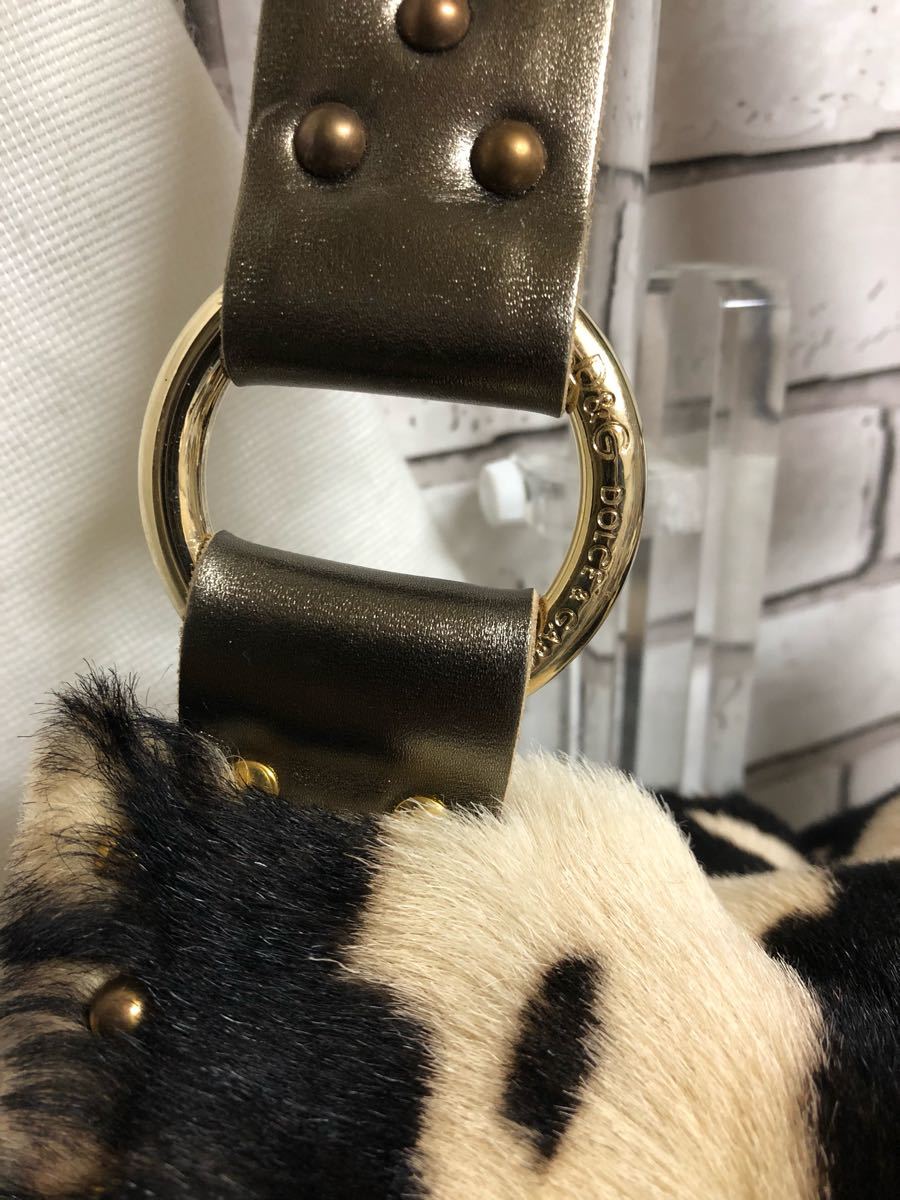 タグ付き未使用品 ドルチェ&ガッバーナ D&G ハラコ ショルダー タグ付き未使用品 ドルチェ&ガッバーナ D&G ハラコ ショルダー