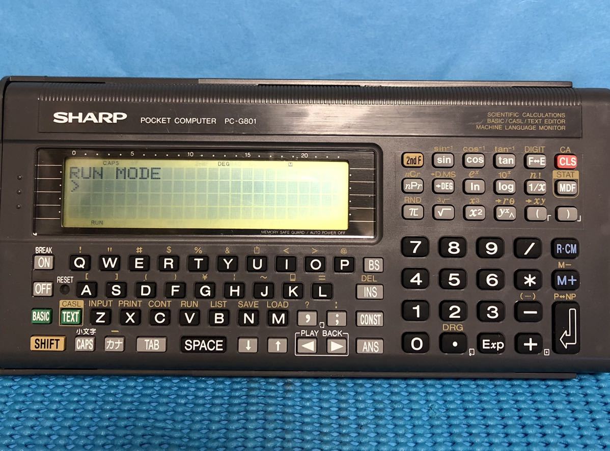 SHARP　シャープ　ポケットコンピューター　PC-G801　動作確認済_画像1