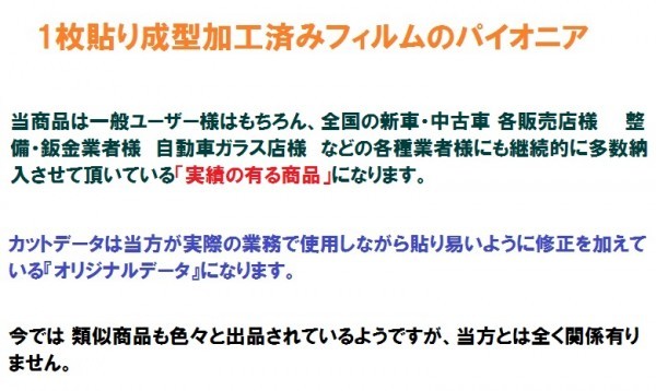 高品質【ルミクール】 パッソ　Ｍ７００Ａ　Ｍ７１０Ａ　１枚貼り成型加工済みコンピューターカットフィルム　リア１面_画像5