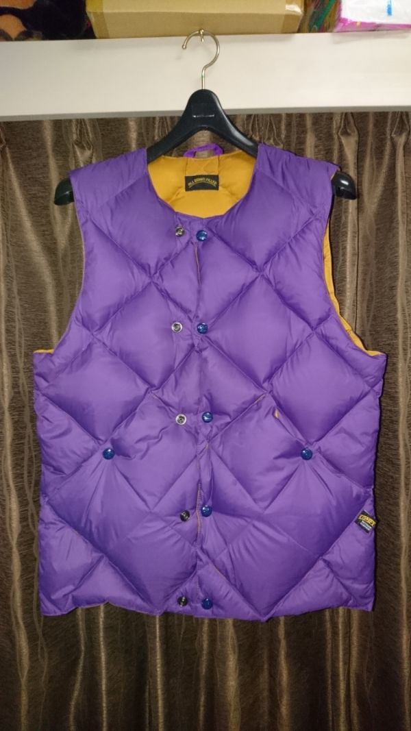 comfy outdoor garment コンフィ ダウンベスト 紫