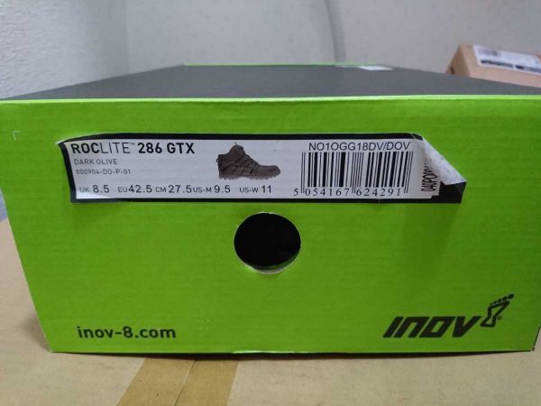  новый товар inoveitoINOV-8 ROCLITE блокировка свет 286 GTX 27.5cm темный оливковый Gore-Tex GORE-TEX