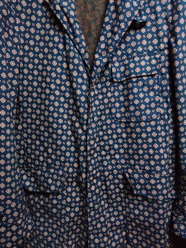 フリークスストア別注 Engineered Garments 小紋柄 チェスターコート S