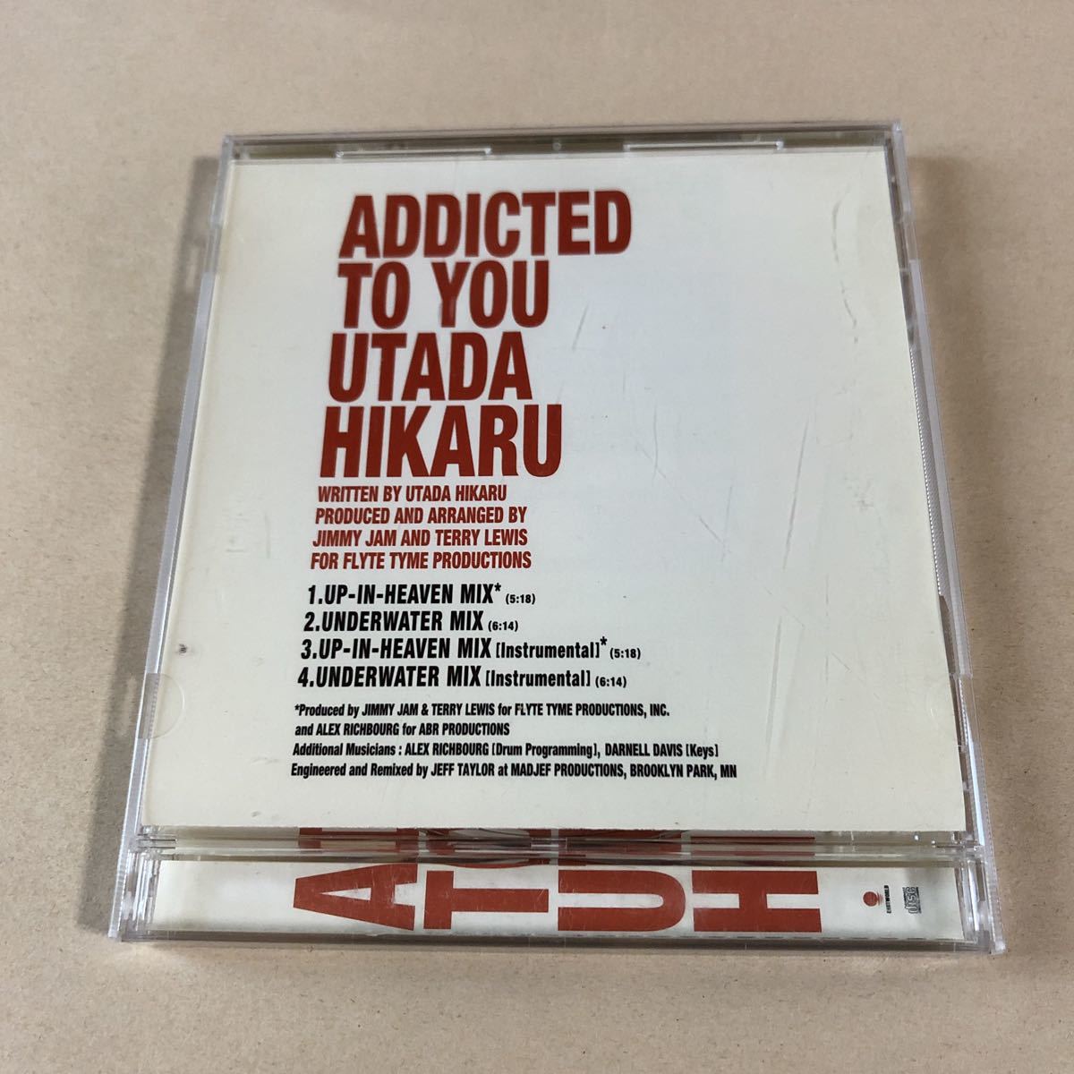 宇多田ヒカル 1MaxiCD「ADDICTED TO YOU」_画像2