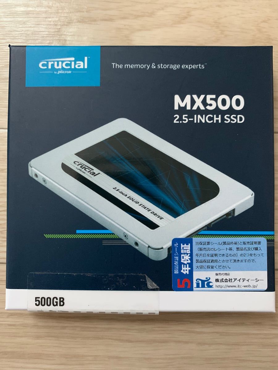 crucial CT500MX500SSD1/JP＋外付け用ケースセット