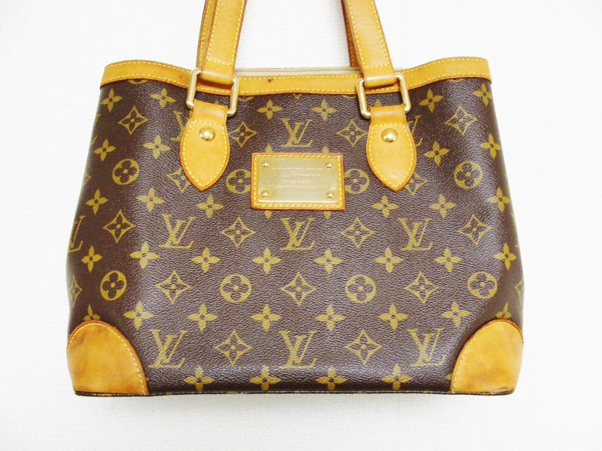 LOUIS VUITTON ルイヴィトン ◇ M51168 SPO スペシャル オーダー モノグラム 柄 PVC レザー ハムステッド ハンド バッグ 鞄 ヌメ 皮 革_画像1