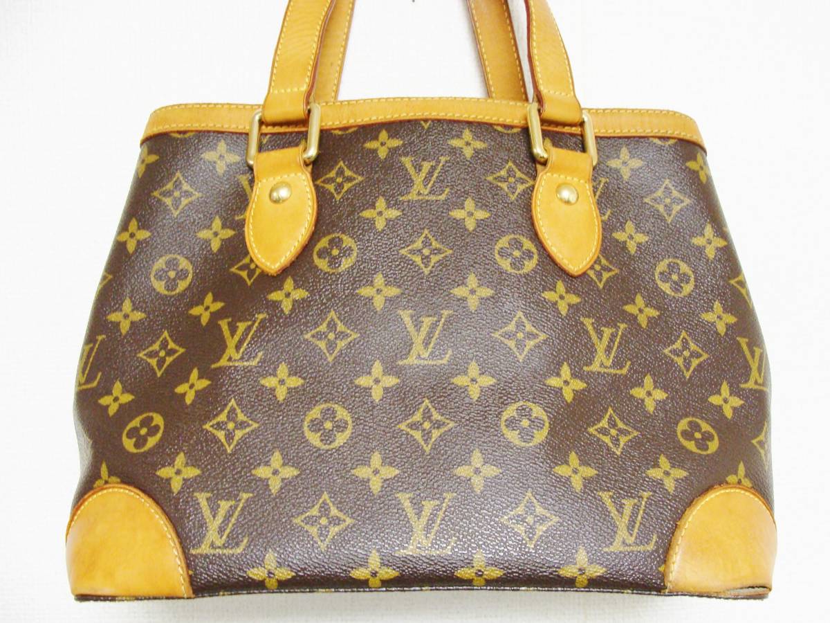 LOUIS VUITTON ルイヴィトン ◇ M51168 SPO スペシャル オーダー モノグラム 柄 PVC レザー ハムステッド ハンド バッグ 鞄 ヌメ 皮 革_画像3