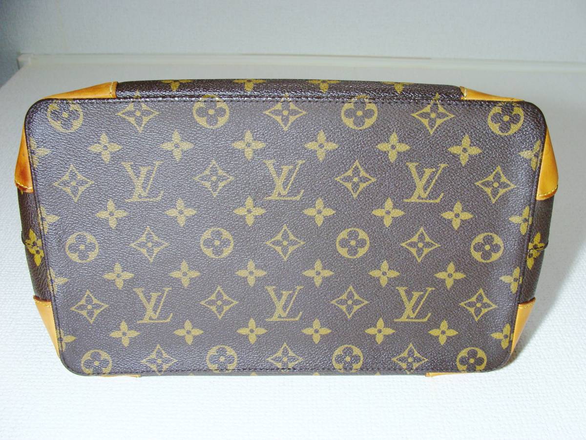 LOUIS VUITTON ルイヴィトン ◇ M51168 SPO スペシャル オーダー モノグラム 柄 PVC レザー ハムステッド ハンド バッグ 鞄 ヌメ 皮 革_画像4