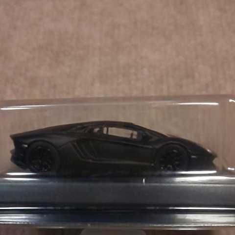 京商 1/64 Lamborghini Ⅳ ランボルギーニ アヴェンタドール LP700-4 艶消し黒 Aventador LP700-4 マッドブラック ランボルギーニ4 第55弾_画像7