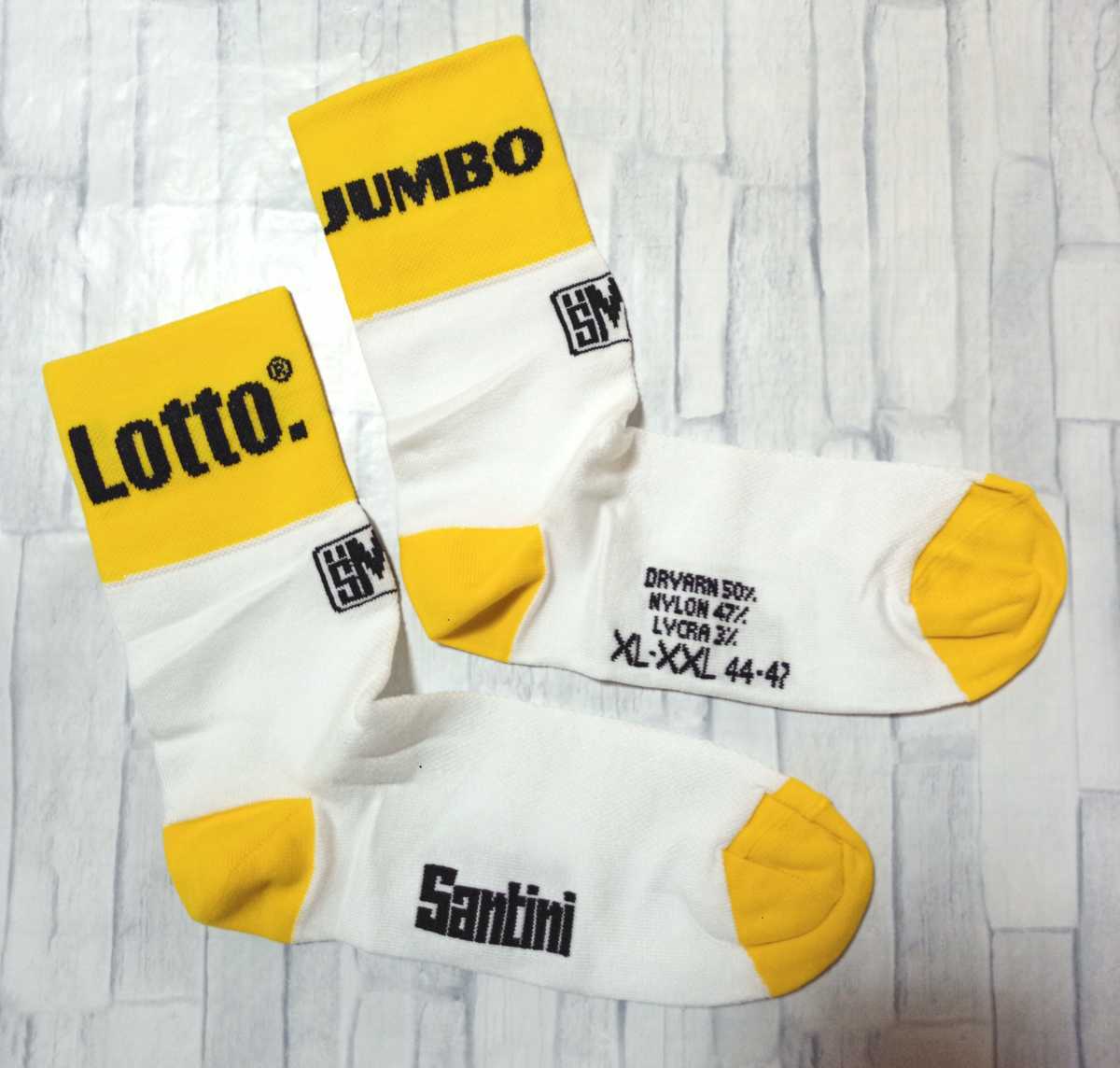 支給品　Lotto Jumbo　ソックス　　SMS　サイクルジャージ　ロットユンボ　靴下　くつ　サンティニ　NL ヴィスマ　_画像2