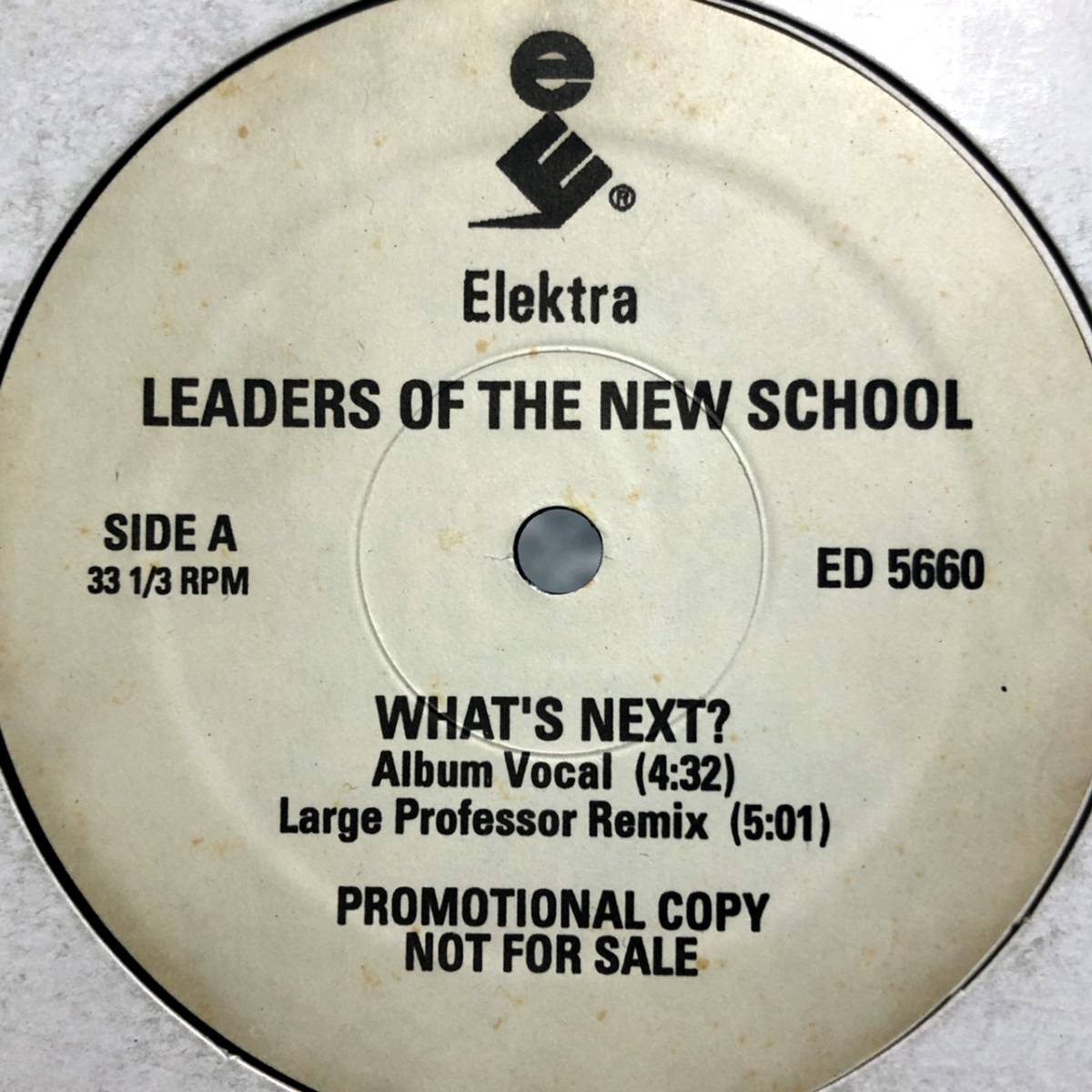 試聴 ★ LEADERS OF THE NEW SCHOOL / WHAT'S NEXT LARGE PROFESSOR_画像2