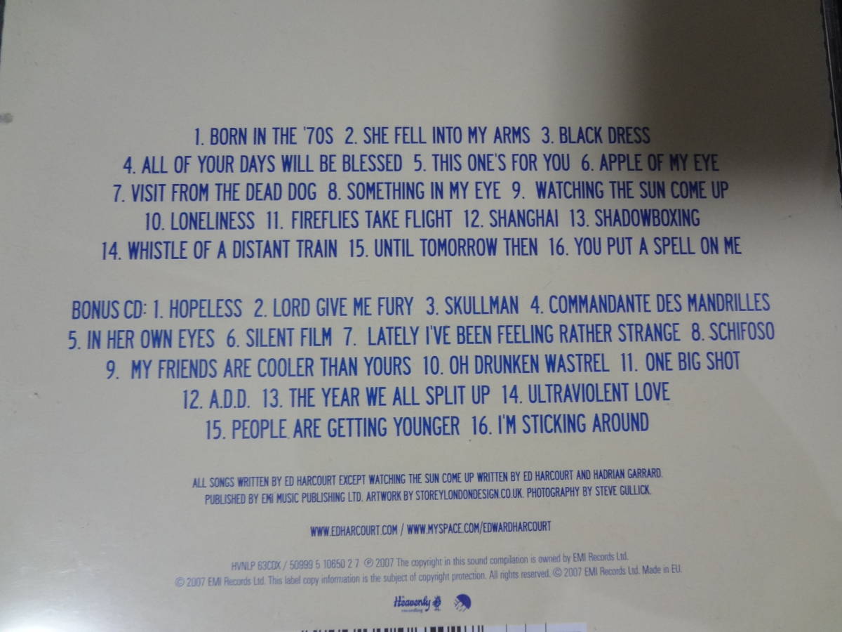 ED HARCOURT/until tomorrow then the best of...bonus disc 付 2CD UK indie ssw snug loup garoux kealer elbow エド・ハーコート_画像2