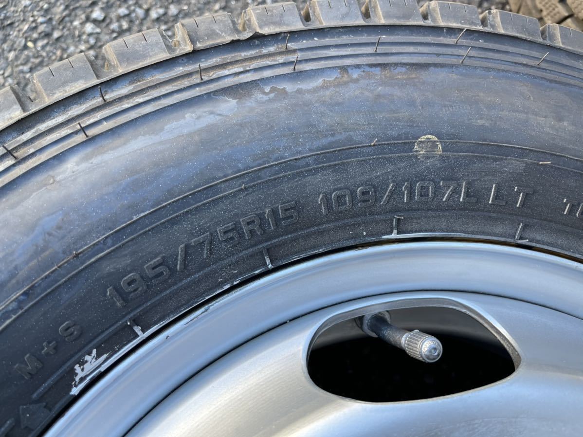 スタッドレス　195/75R15　DUNLOP　LT03　2019年　ダイナ　トヨエース　デュトロ　THB 15×5J　5穴　ホイール両面再塗装　6本値段_画像4