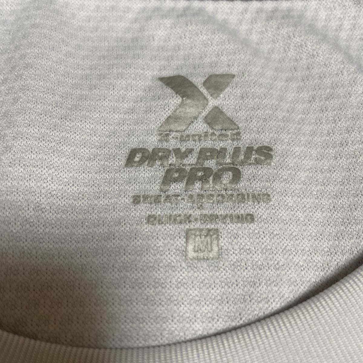 X-united エックス ユナイテッド コンプレッション半袖 半袖Tシャツ Mサイズ ポリエステル100 グレーカラー_画像4