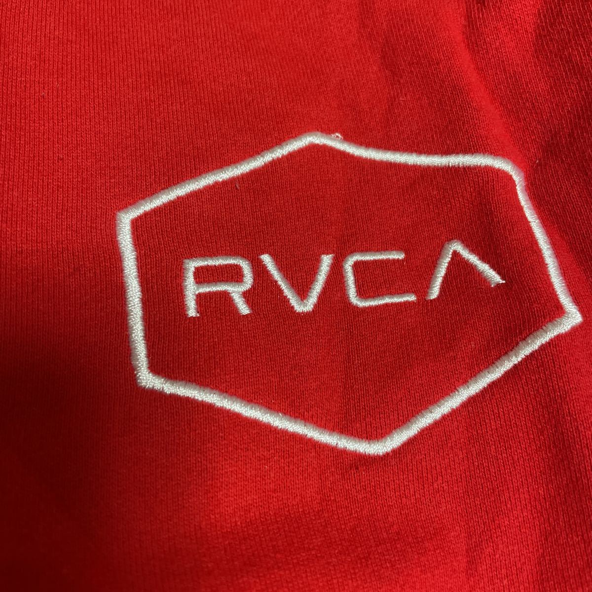 RVCA ルーカ 長袖 トレーナー レッドカラー Sサイズ_画像4