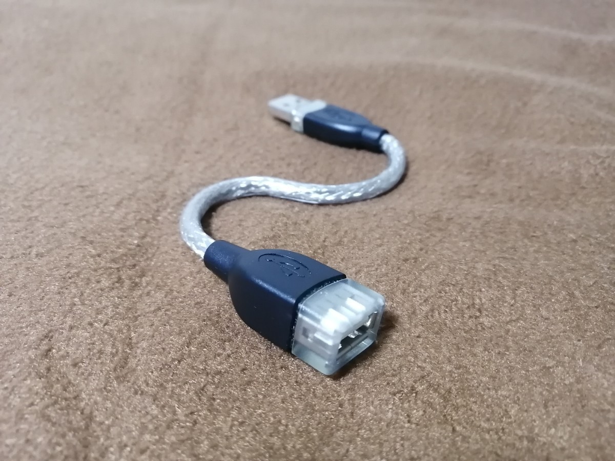 USBケーブル　延長ケーブル　コード　固定　20cm