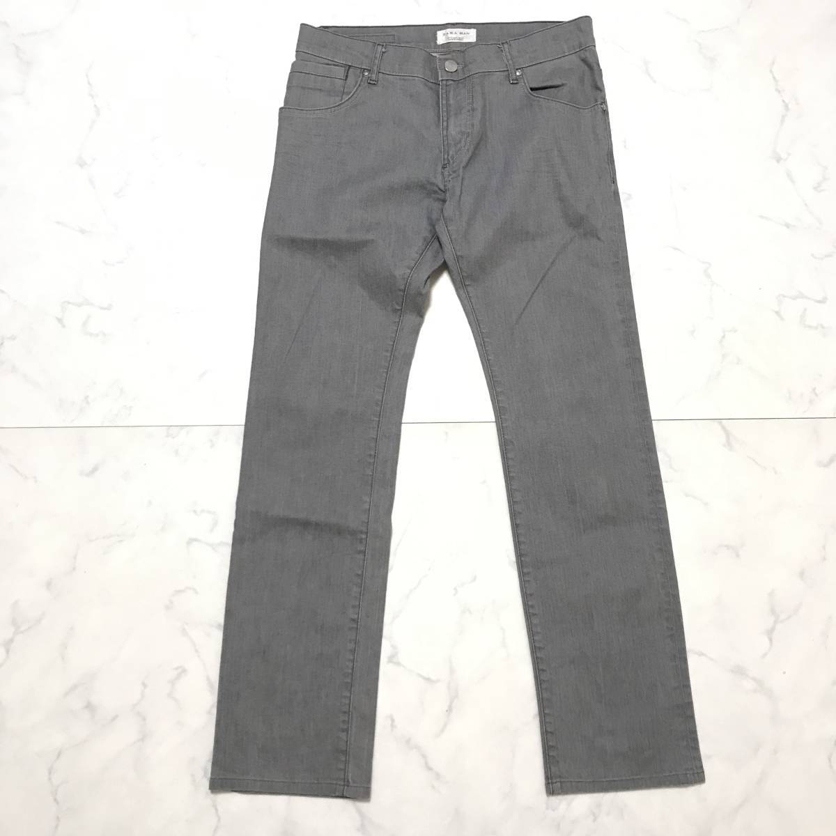 極美品★ザラ ZARA MAN★メンズ スリム ストレート デニム パンツ ボトムス ジーンズ size 40_画像3