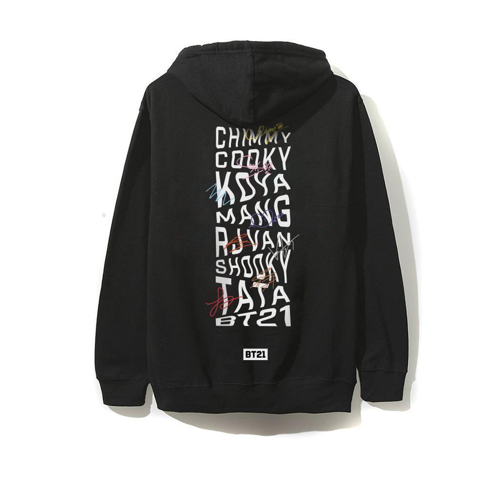 【即決：Lサイズ】anti social social club 「Octo Black Hoodie」 パーカー ASSC BT21 BTS 防弾少年団 BT21