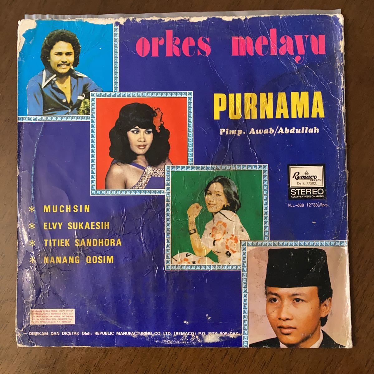 V.A. (MUCHSIN, ELEVY SUKAESIH) / ORKES MELAYU PURNAMA LP_画像2