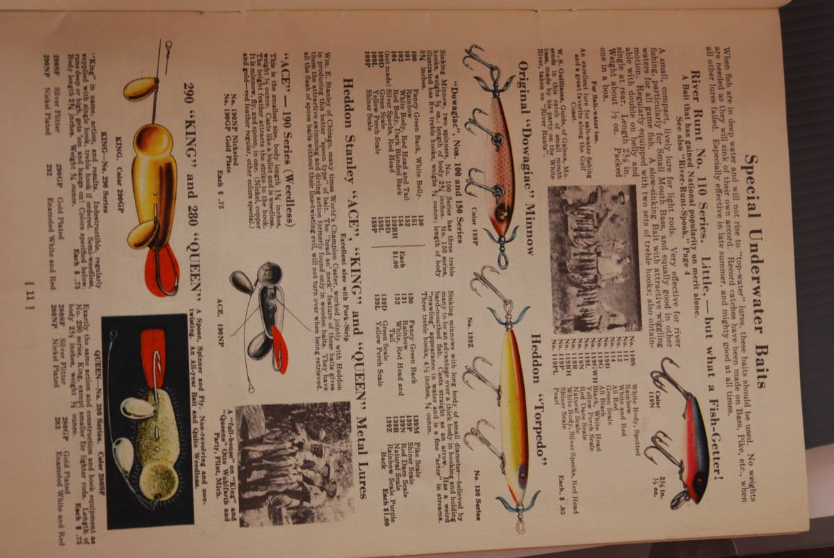 へドン オールドカタログ 、HEDDON CATALOG 1936 へドン オールドカタログ 、HEDDON CATALOG 1936