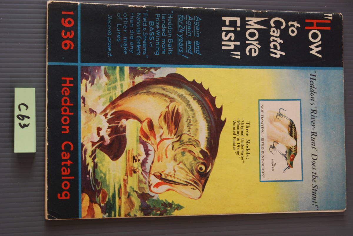 へドン オールドカタログ 、HEDDON CATALOG 1936 へドン オールドカタログ 、HEDDON CATALOG 1936