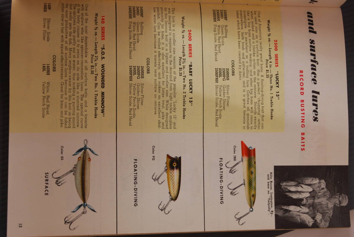 へドン　オールドカタログ　、HEDDON CATALOG 1957_画像4