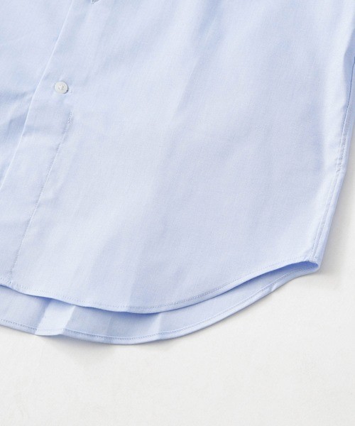  новый товар синий 38 nano*universe NANO MOBILITYoks Semi-wide сорочка бизнес рубашка стрейч оскфорд костюм 32