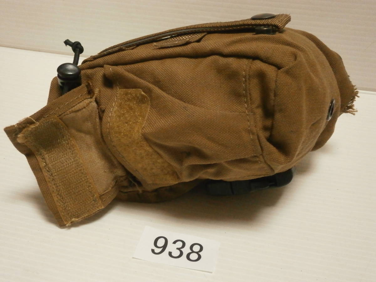 ☆938 米軍放出品 ジャンク品 USMC コヨーテ 1QT キャンティーン ポーチ　縫い目の破れ箇所あり_画像7