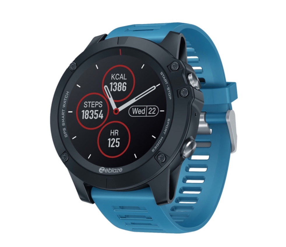 2020 zeblazeba Eve 3 gps smart watch heart rate meter multi sports mode waterproof /.. is good battery life span. gps therefore. Android /ios