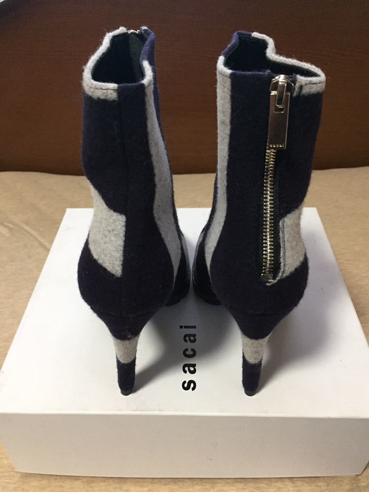 新品 sacai レディース ショートブーツ 18AW size 38 サカイ シューズ