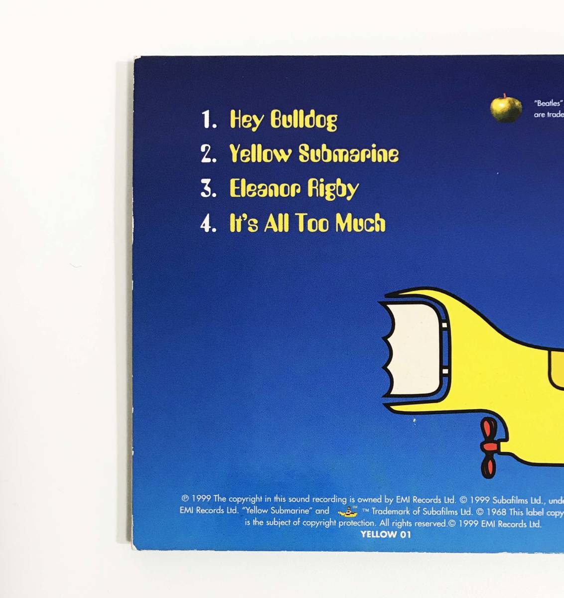 【スマートレター発送限定】THE BEATLES　ザ・ビートルズ レア！「Yellow Submarine Songtrack」輸入プロモ盤4曲 紙ジャケット_画像4