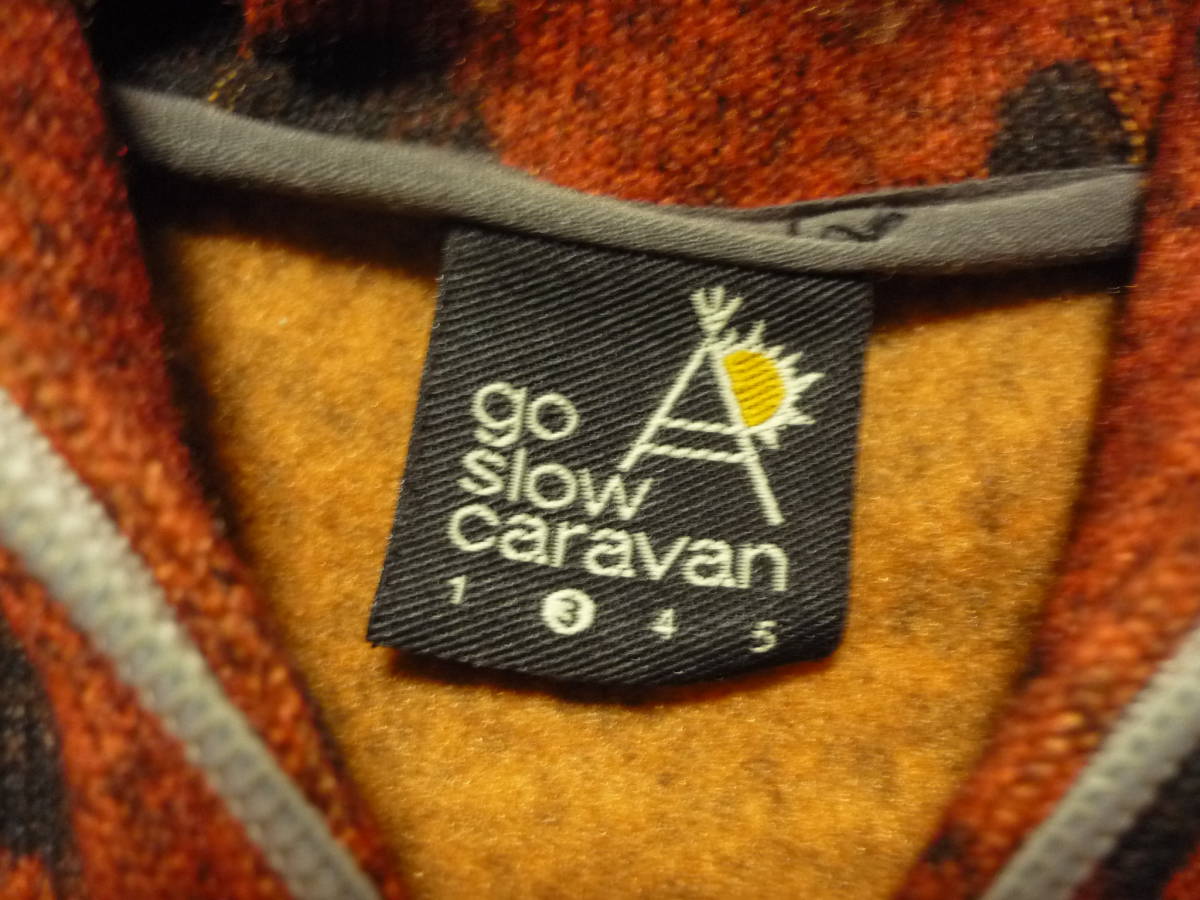 go slow caravan　ゴースローキャラバン　フリース　パーカー　ジャケット　クレイジー　サイズ3_画像4