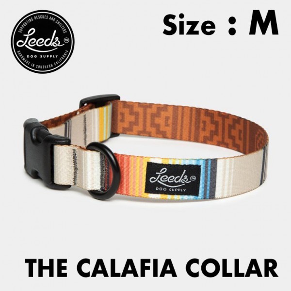 【送料無料】Leeds Dog Supply リーズドッグサプライ 　COLLAR 首輪 CALAFIA Mサイズ_画像1