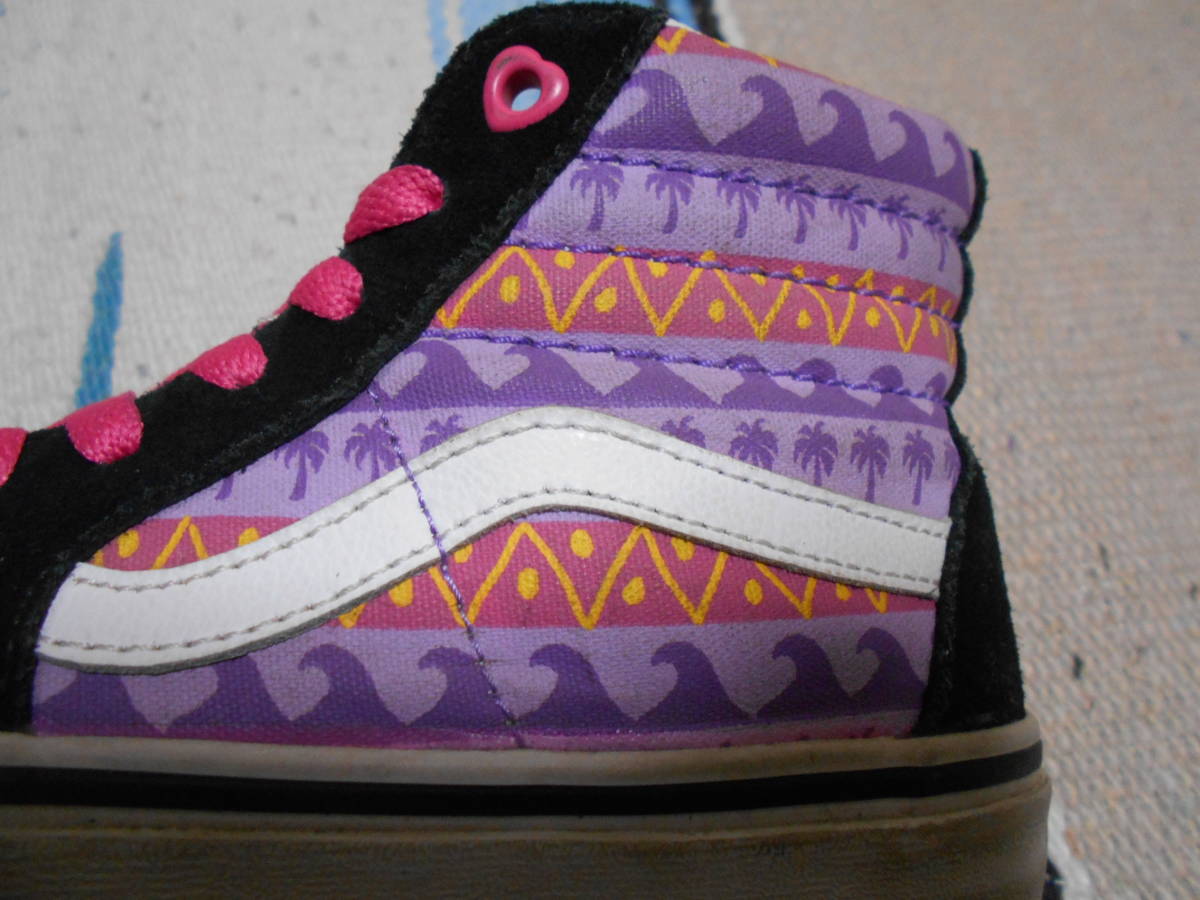 VANS OFF THE WALL トロピカル サーファー SK8-HI 子供用 キッズ オールドサーフ オールドスケート スケートボードVINTAGE SKATEBOARDS BMX_画像2