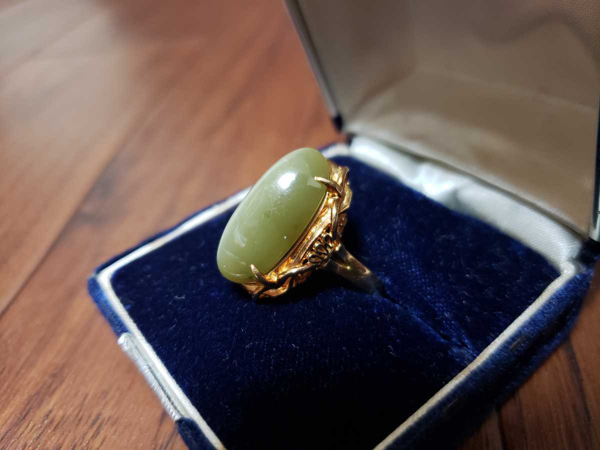 本物鑑定済】K18 k18 Chrysoberyl Cats Eye クリソベリルキャッツアイ
