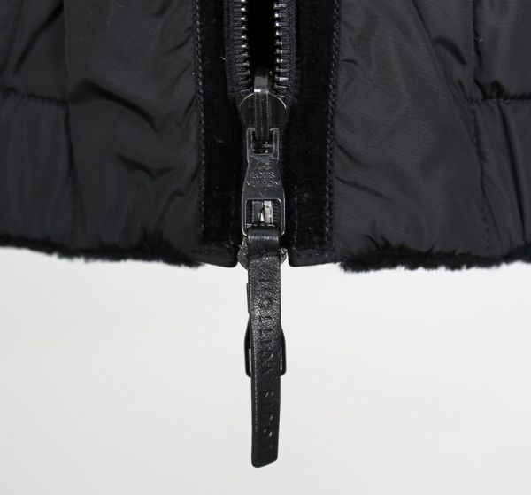  domestic 12aw LOUIS VUITTON Louis Vuitton reversible mouton jacket black 38 a6664