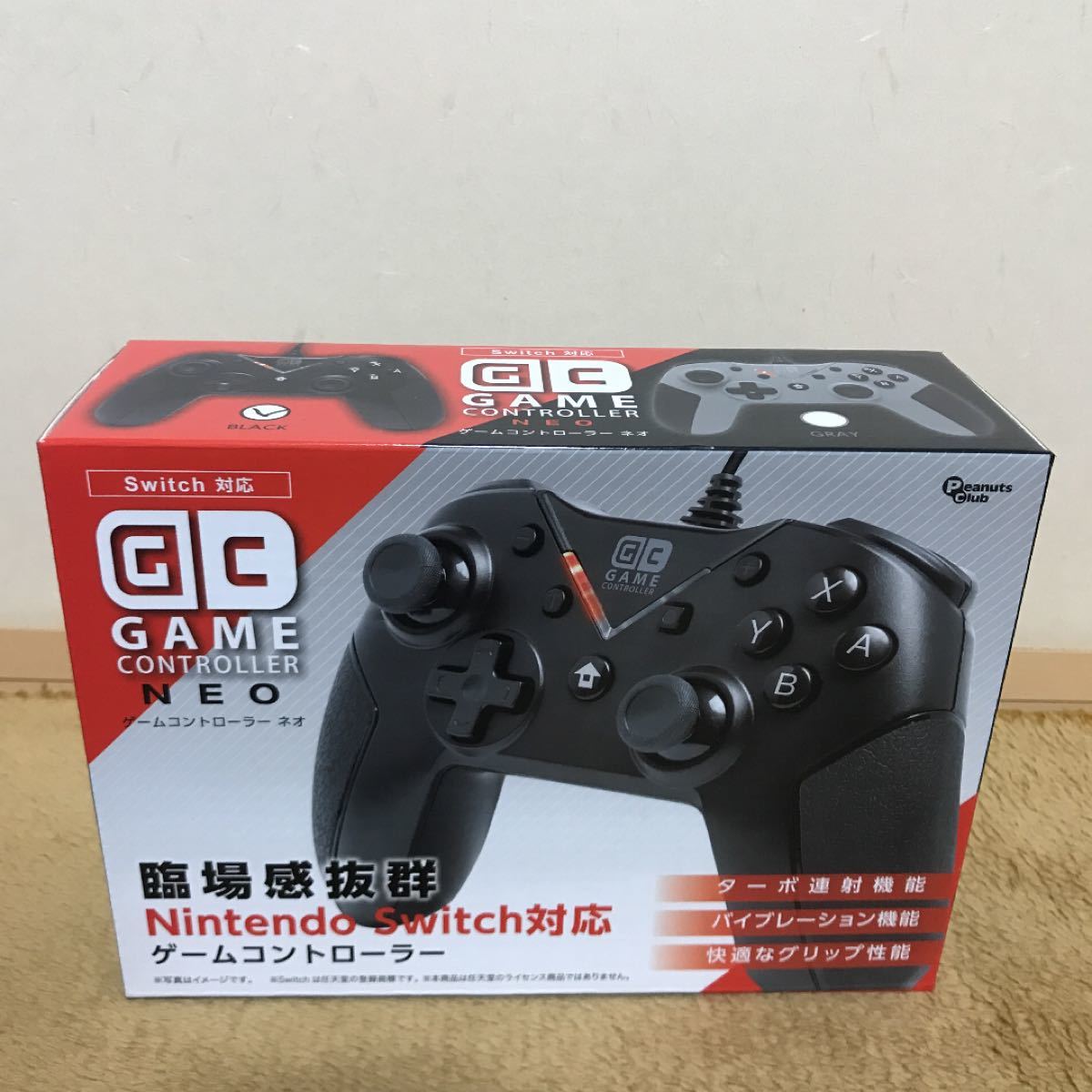 GC ゲームコントローラー ネオ Switch対応 黒