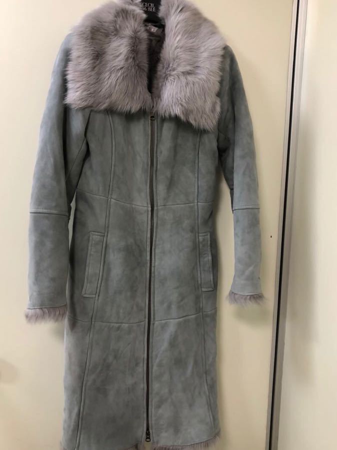 【大特価!!】 メ2410 ギャップ　R スエード羊革コート内側ファーコート コート