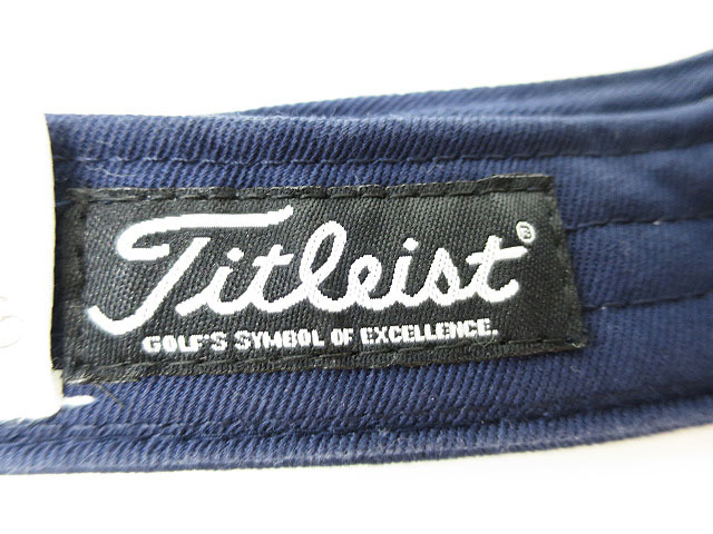 【即決】titleist タイトリスト ツアー サンバイザー ネイビー系 [240001294231]【中古】メンズ_画像6