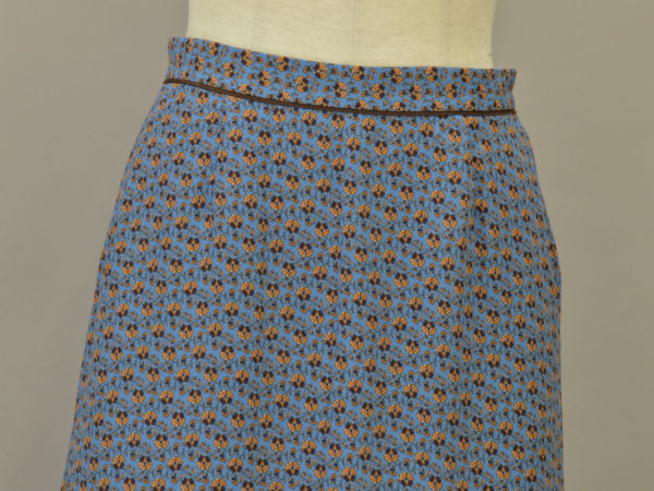 スローブイエナ SLOBE IENA LISA小花マーメイドスカート 花柄 36サイズ ブルー レディース F-M12015_画像3