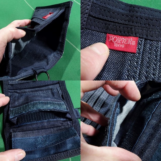 □ポーター x LEVI’s リーバイス コラボ 赤タグ ヴィンテージ風デニム生地 2つ折り 財布 ウォレットコード付 インディゴ 美品!!!□ □ポーター x LEVI’s リーバイス コラボ 赤タグ ヴィンテージ風デニム生地 2つ折り 財布 ウォレットコード付 インディゴ 美品!!!□