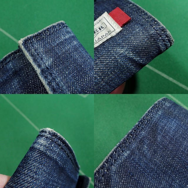 □ポーター x LEVI’s リーバイス コラボ 赤タグ ヴィンテージ風デニム生地 2つ折り 財布 ウォレットコード付 インディゴ 美品!!!□ □ポーター x LEVI’s リーバイス コラボ 赤タグ ヴィンテージ風デニム生地 2つ折り 財布 ウォレットコード付 インディゴ 美品!!!□