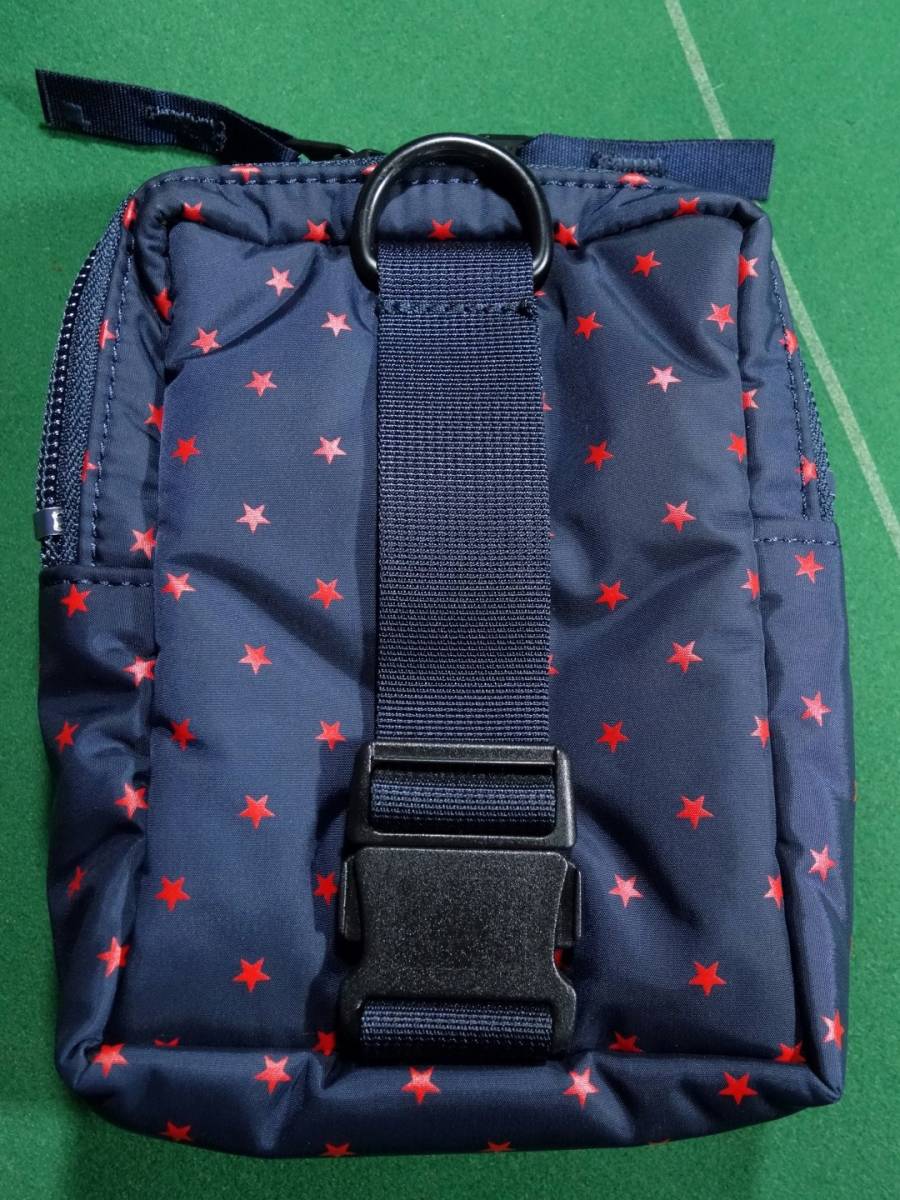 * Headporter master navy STELLA star pattern rectangle mobile case multi pouch navy / red Star beautiful goods!!!*