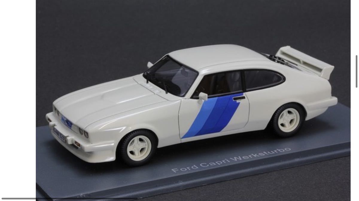 ★新品 未開封 ★ NEO 1/43 フォード カプリIII ターボ Ford Motor Sport 1981 ホワイトミニカー ネオ Capri Werksturbo レア_画像2