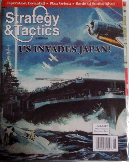 DG/STRATEGY&TACTICS NO.230/Down Fall:If the US Invated Japan,1945/駒未切断/日本語訳無し