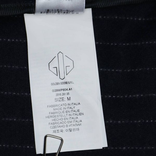 GOLDEN GOOSE国内正規品16AW新品ストライプ柄バイカラー ウール