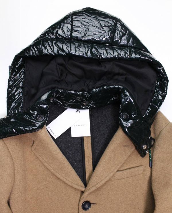 Yahoo!オークション - CARVEN新品16AW contrast フード ドッキ...